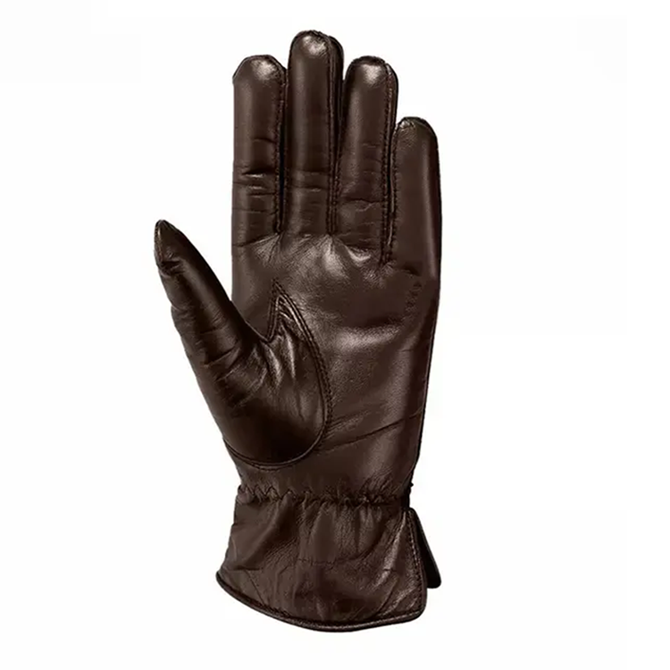 Hestic Sports Wear Custom Winter Men Classic Touch Screen Sheepskin Leather Gloves